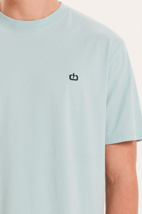 Emerson Ανδρικό Μονόχρωμο Κοντομάνικο T-Shirt Γαλάζιο